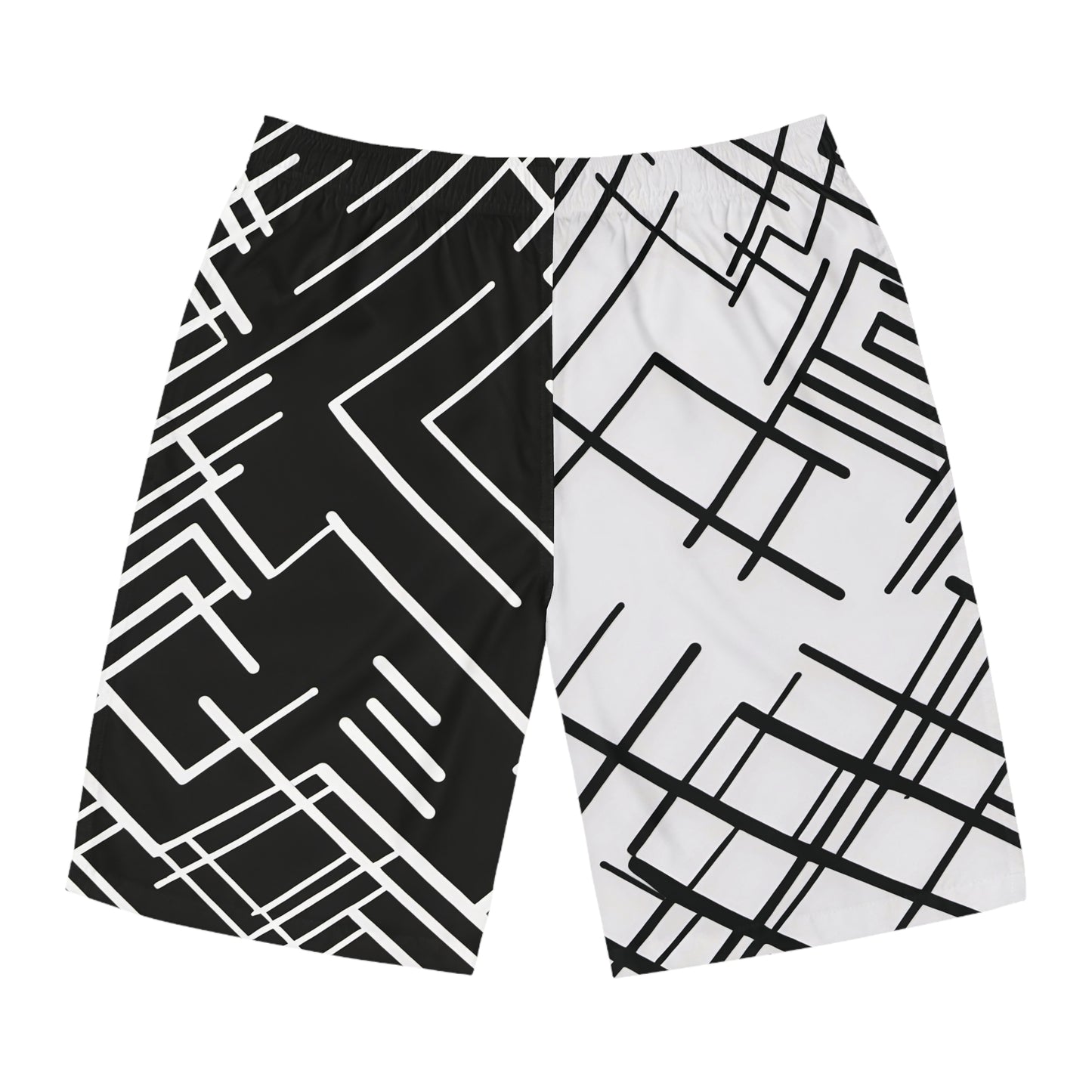 Geometric Pattern Men's Board Shorts