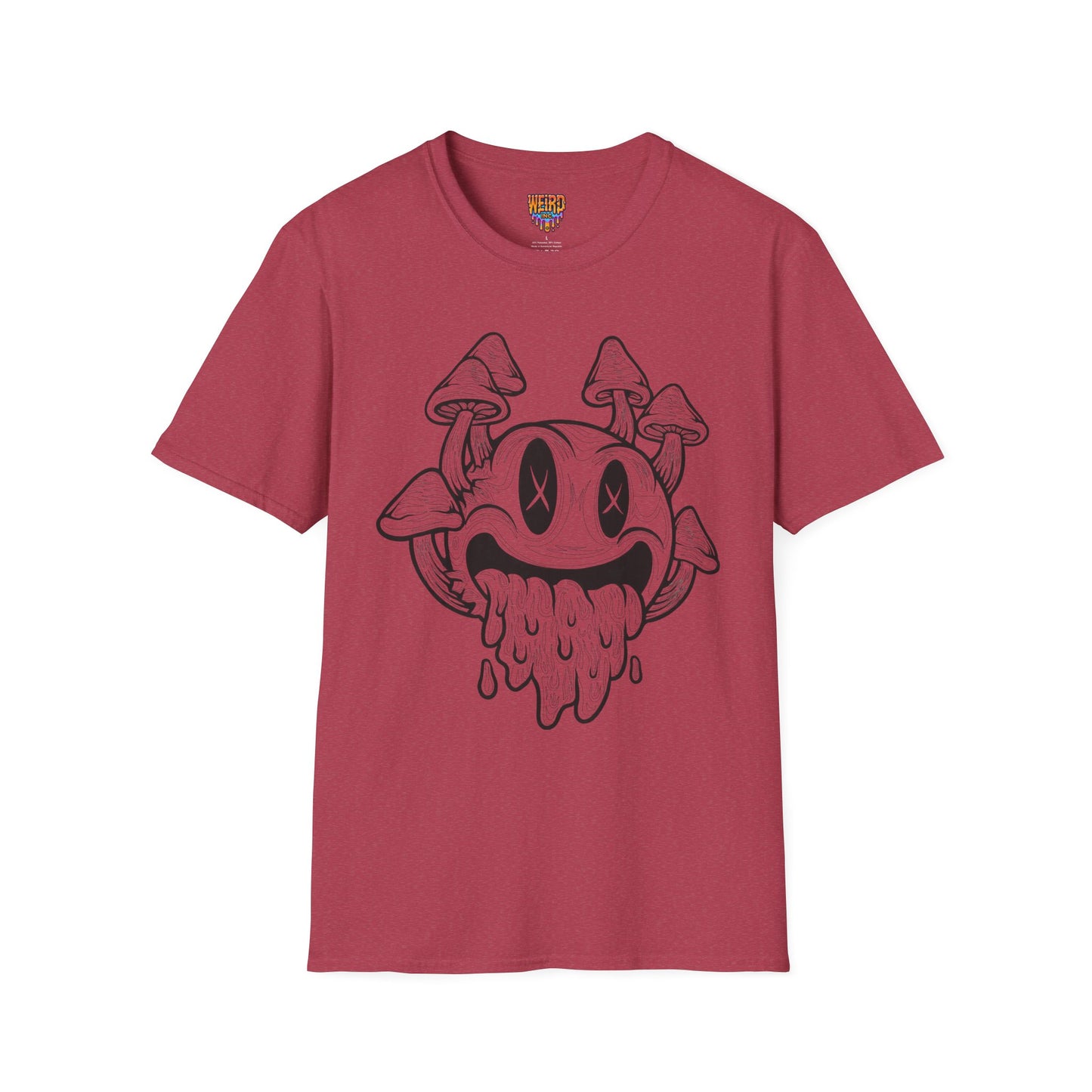 Shroomed Out Smiley, Unisex Soft style T-Shirt