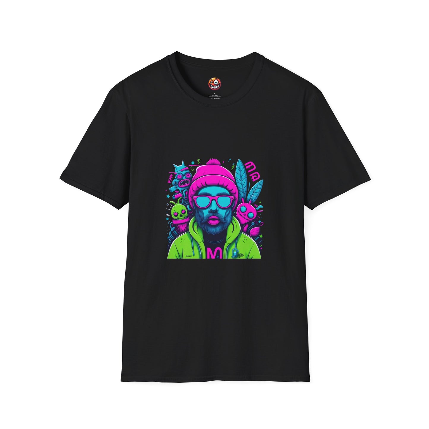 Neon Vibes Manifesto, Unisex Soft style T-Shirt