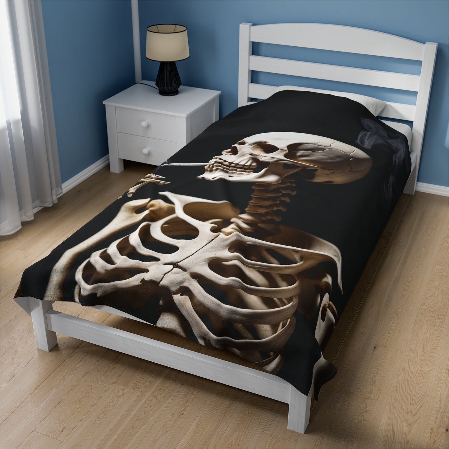 Smokin' Bones Velvet Plush Blanket