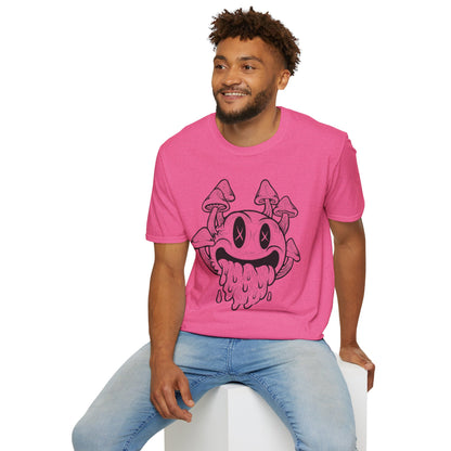 Shroomed Out Smiley, Unisex Soft style T-Shirt