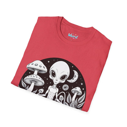 Alien Serenity: Cosmic Mushrooms, Unisex Graphic Tee