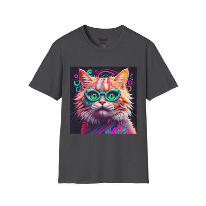 Psychedelic Purr-fect Vision Unisex Graphic Tee