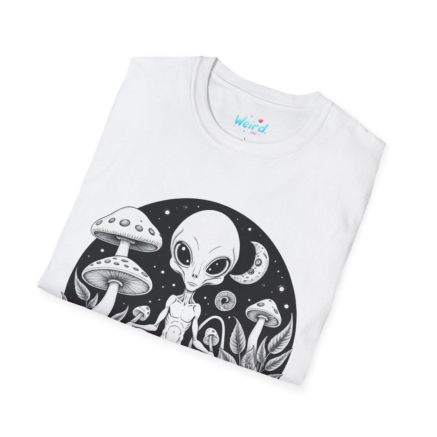 Alien Serenity: Cosmic Mushrooms, Unisex Graphic Tee