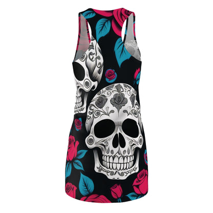 Skull and Roses Racerback Dress, Original Art