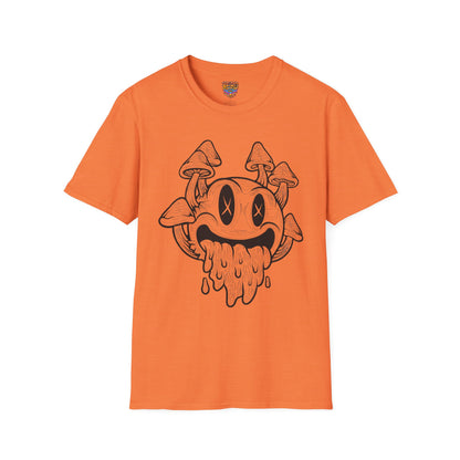 Shroomed Out Smiley, Unisex Soft style T-Shirt