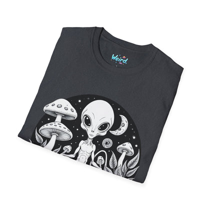 Alien Serenity: Cosmic Mushrooms, Unisex Graphic Tee