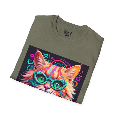 Psychedelic Purr-fect Vision Unisex Graphic Tee