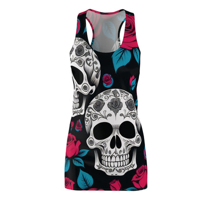 Skull and Roses Racerback Dress, Original Art