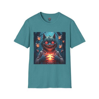 Heart of the Clockwork Cat- Mystical Glow Graphic Tee