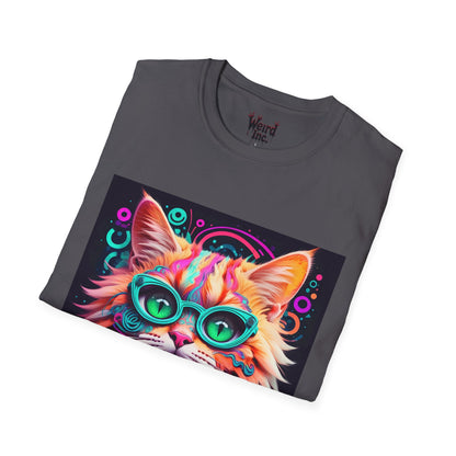 Psychedelic Purr-fect Vision Unisex Graphic Tee