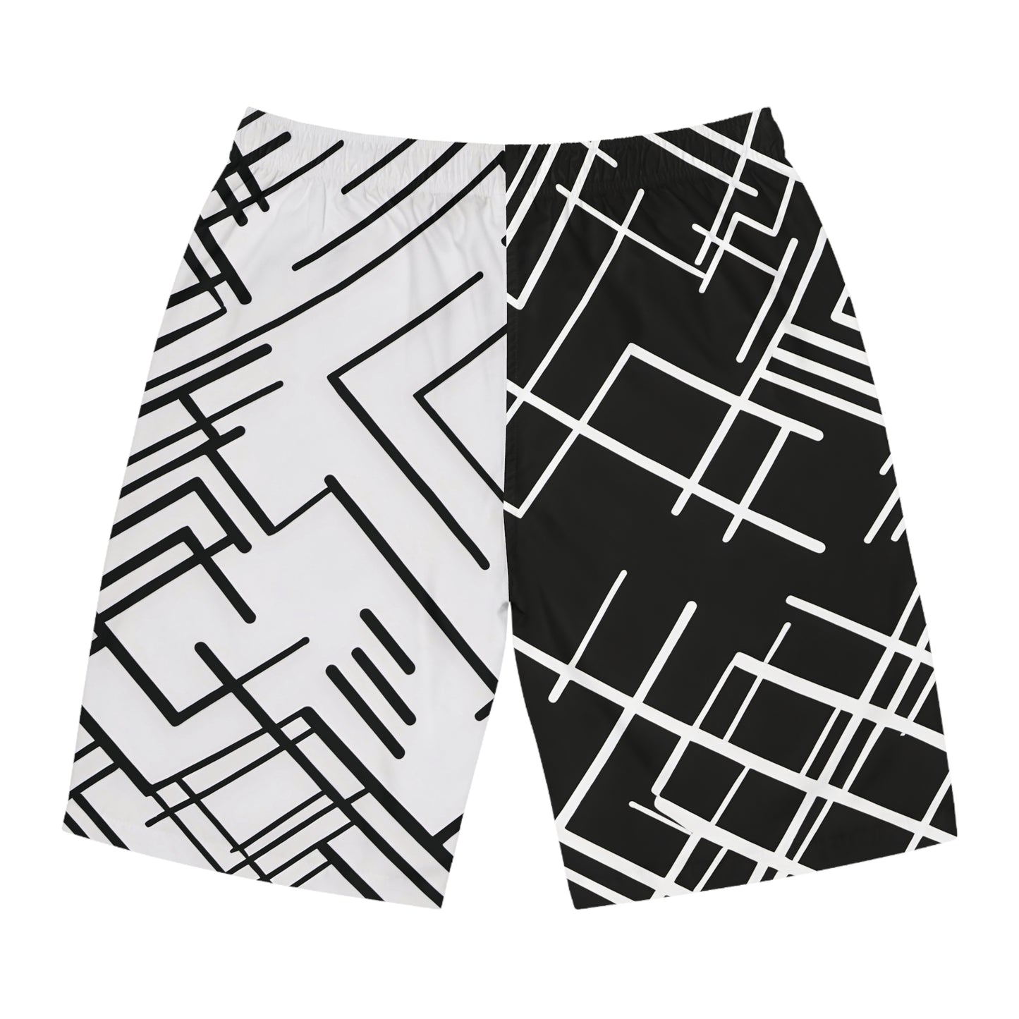 Geometric Pattern Men's Board Shorts