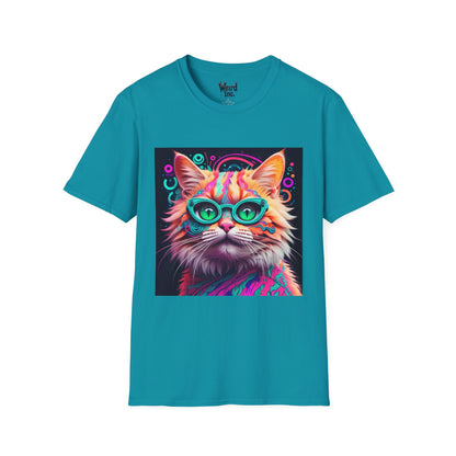 Psychedelic Purr-fect Vision Unisex Graphic Tee