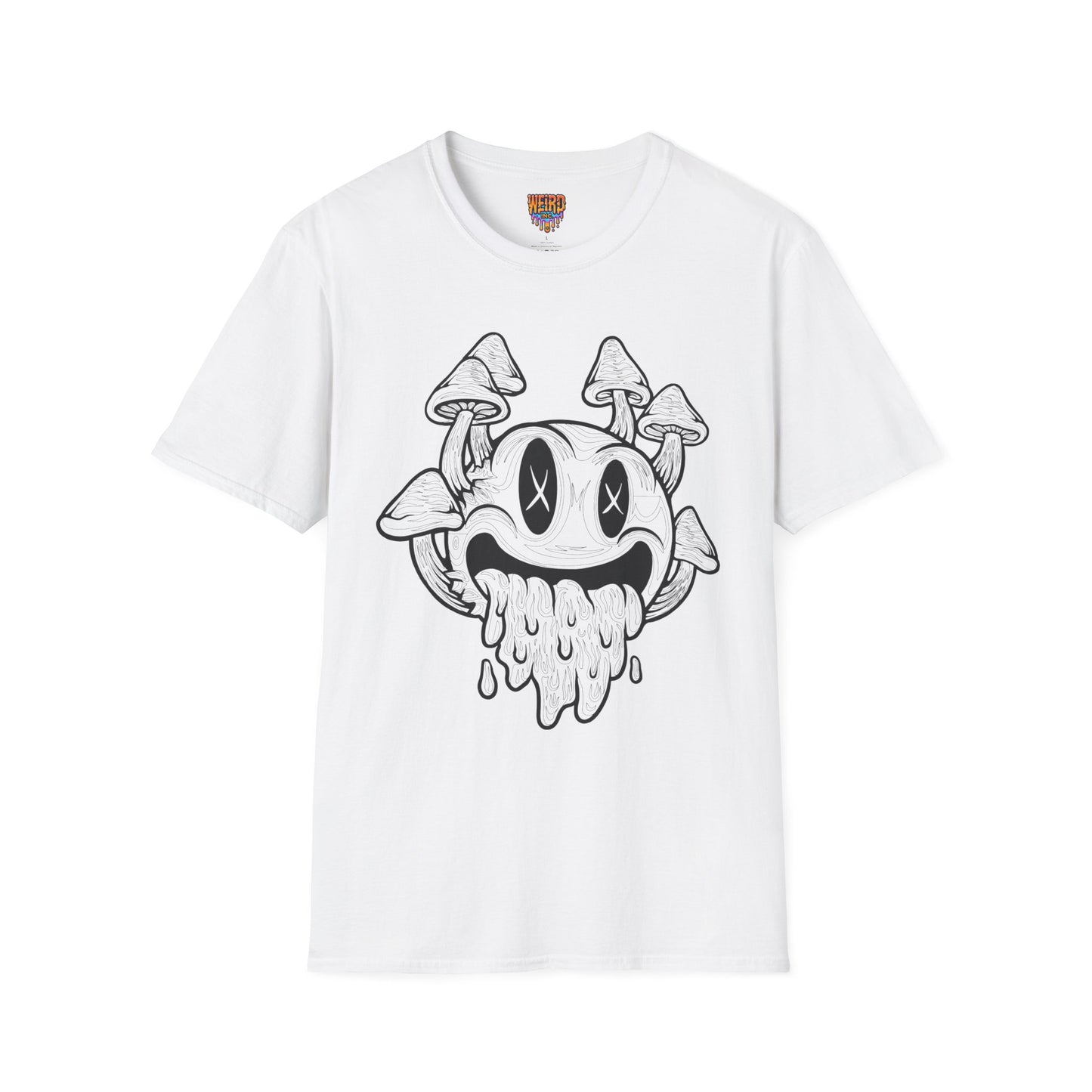 Shroomed Out Smiley, Unisex Soft style T-Shirt