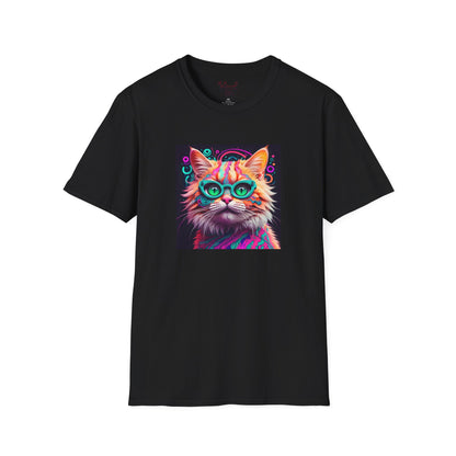 Psychedelic Purr-fect Vision Unisex Graphic Tee