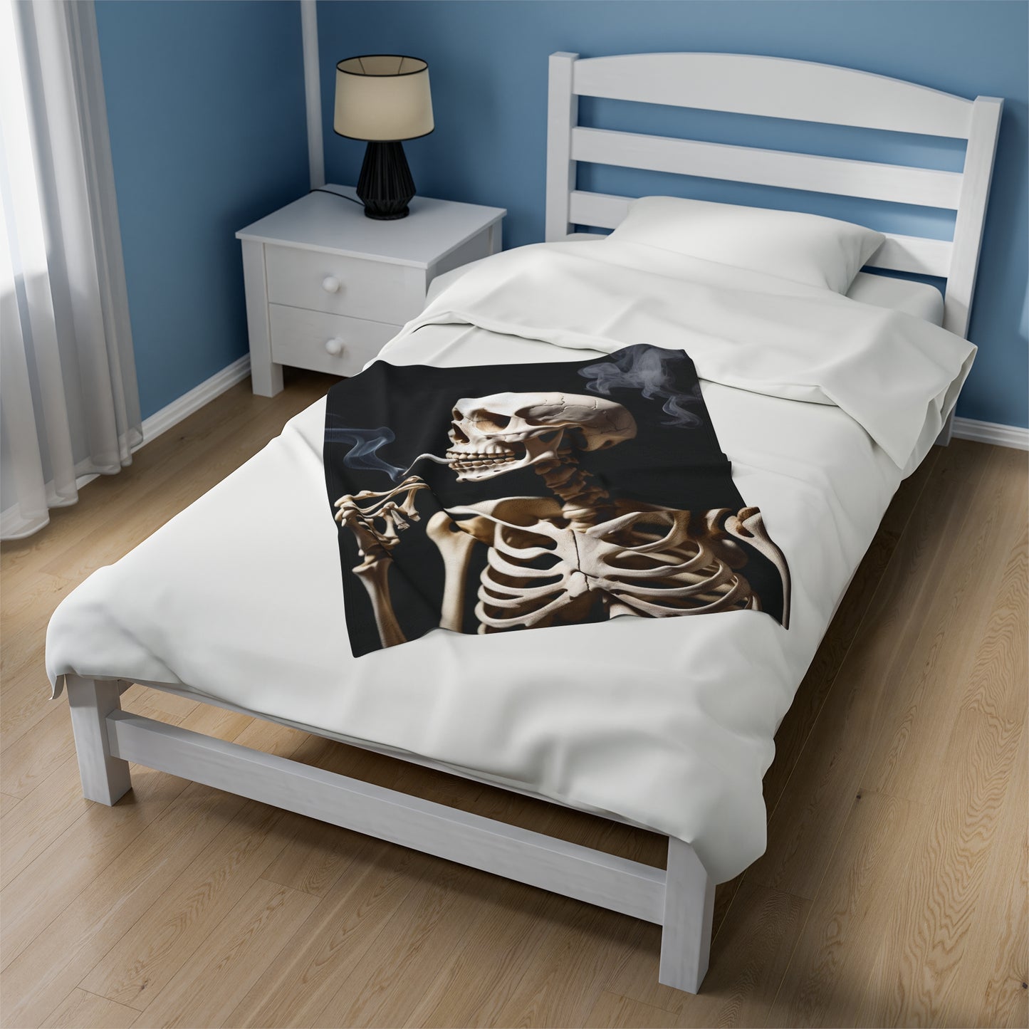 Smokin' Bones Velvet Plush Blanket