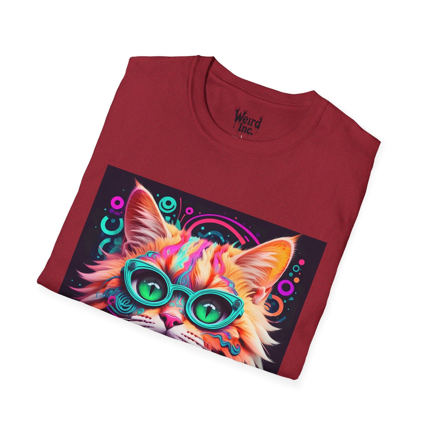 Psychedelic Purr-fect Vision Unisex Graphic Tee