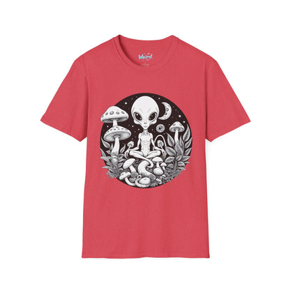 Alien Serenity: Cosmic Mushrooms, Unisex Graphic Tee