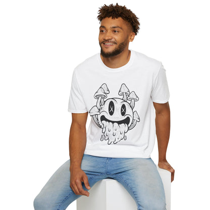 Shroomed Out Smiley, Unisex Soft style T-Shirt