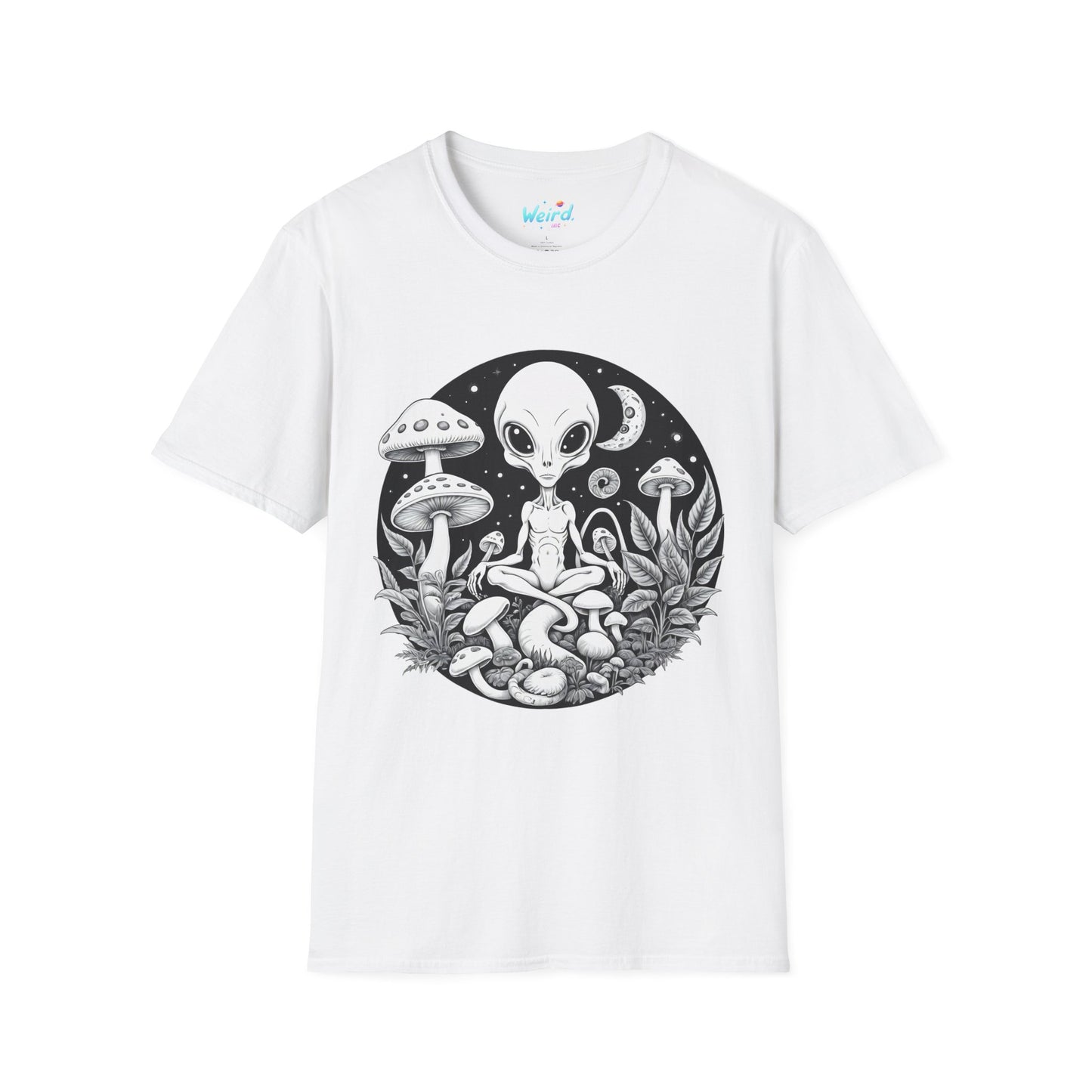 Alien Serenity: Cosmic Mushrooms, Unisex Graphic Tee