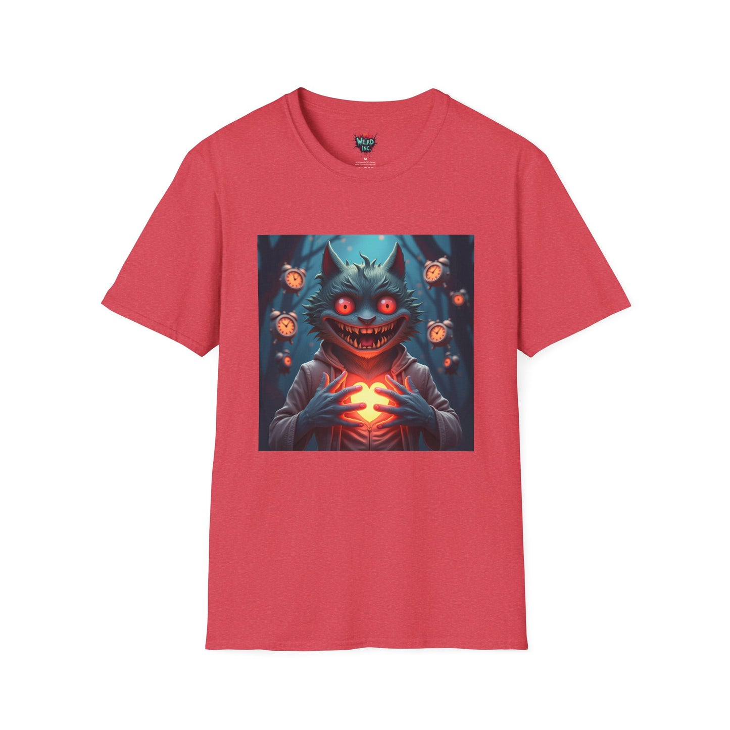 Heart of the Clockwork Cat- Mystical Glow Graphic Tee