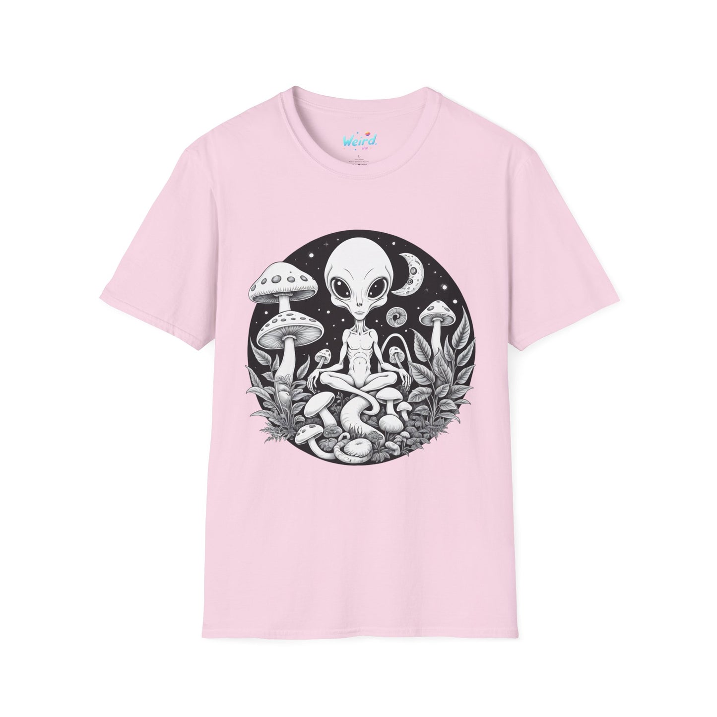 Alien Serenity: Cosmic Mushrooms, Unisex Graphic Tee