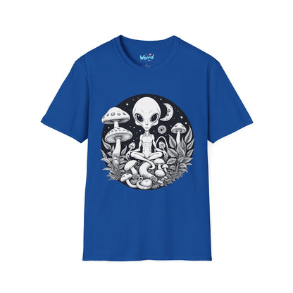 Alien Serenity: Cosmic Mushrooms, Unisex Graphic Tee