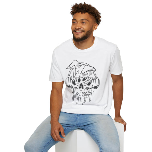 Psychedelic Skull Beats, Unisex Soft style T-Shirt