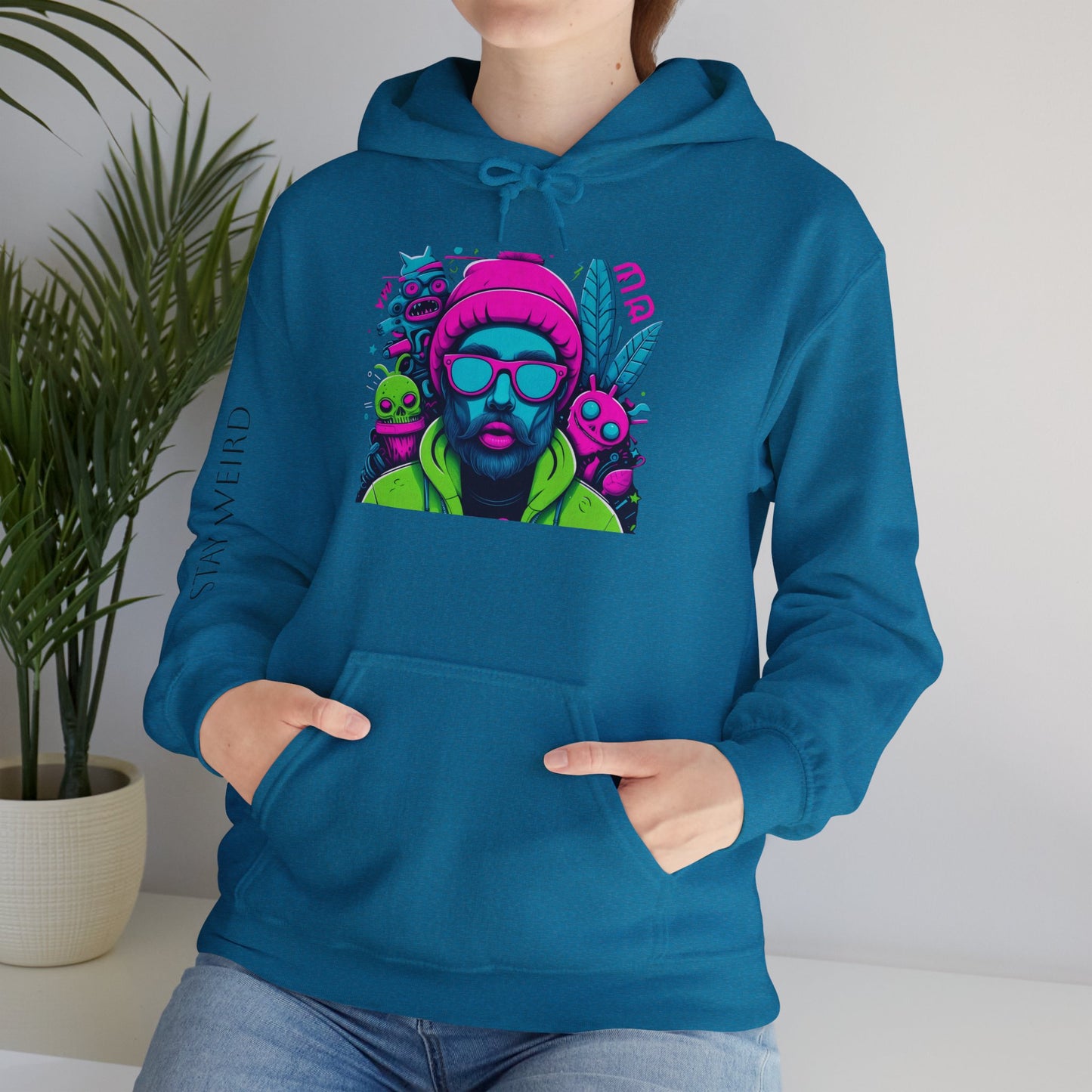 Neon Vibes Manifesto, Unisex Heavy Blend™ Hooded Sweatshirt