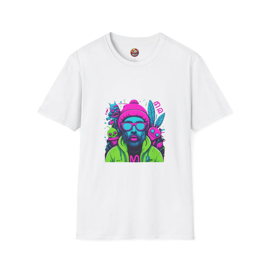 Neon Vibes Manifesto, Unisex Soft style T-Shirt