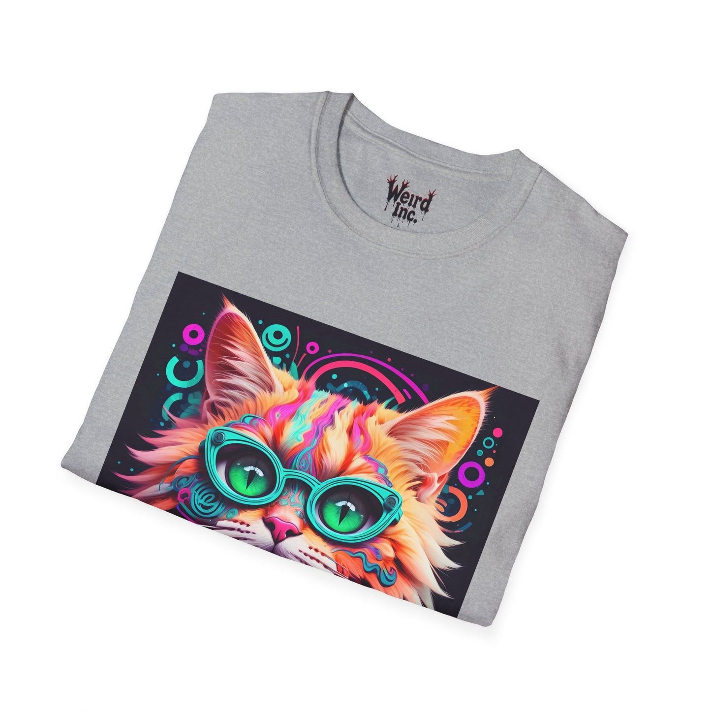 Psychedelic Purr-fect Vision Unisex Graphic Tee