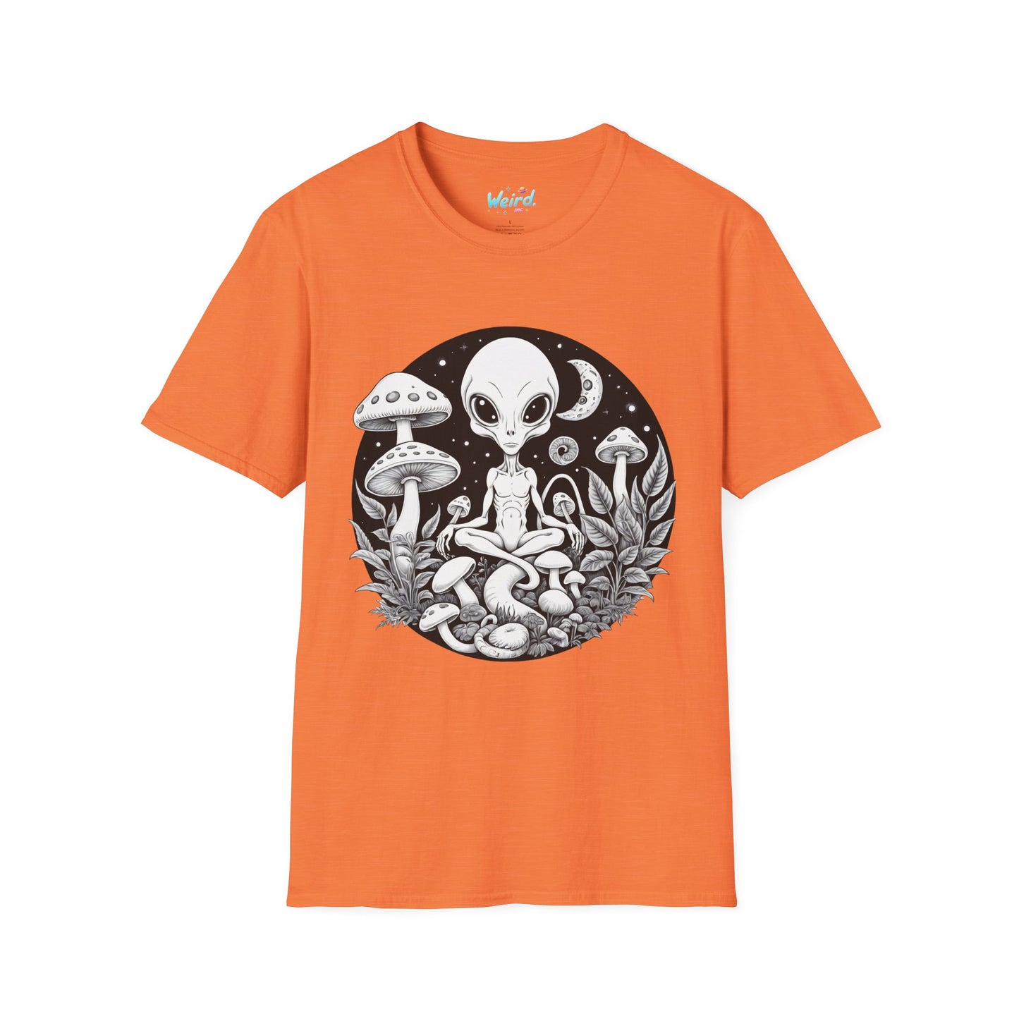 Alien Serenity: Cosmic Mushrooms, Unisex Graphic Tee