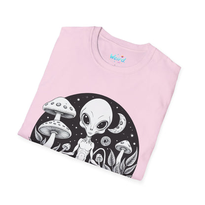 Alien Serenity: Cosmic Mushrooms, Unisex Graphic Tee